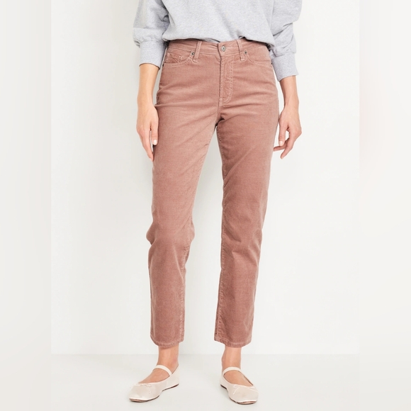 Old Navy Denim - OLD NAVY High-Waisted OG Straight Corduroy Ankle Pants